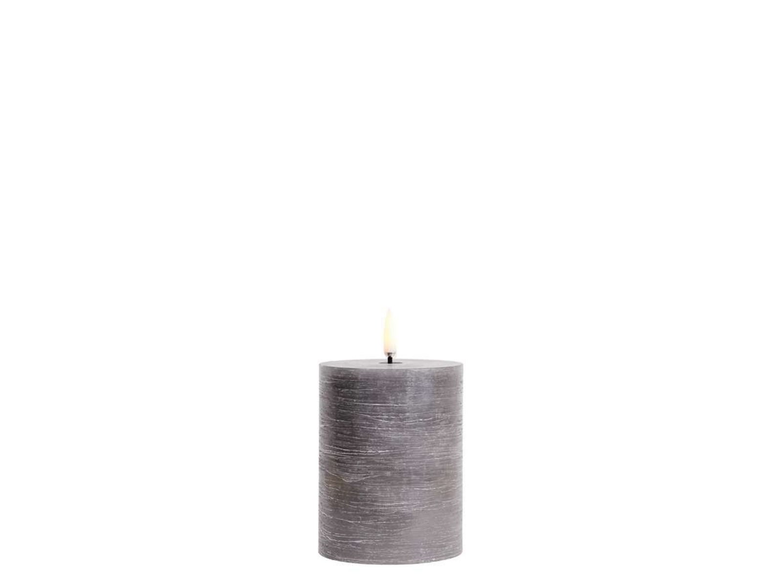 Pillar Candle LED 7,8 x 10,1 cm Rustic Grey - Uyuni Lighting