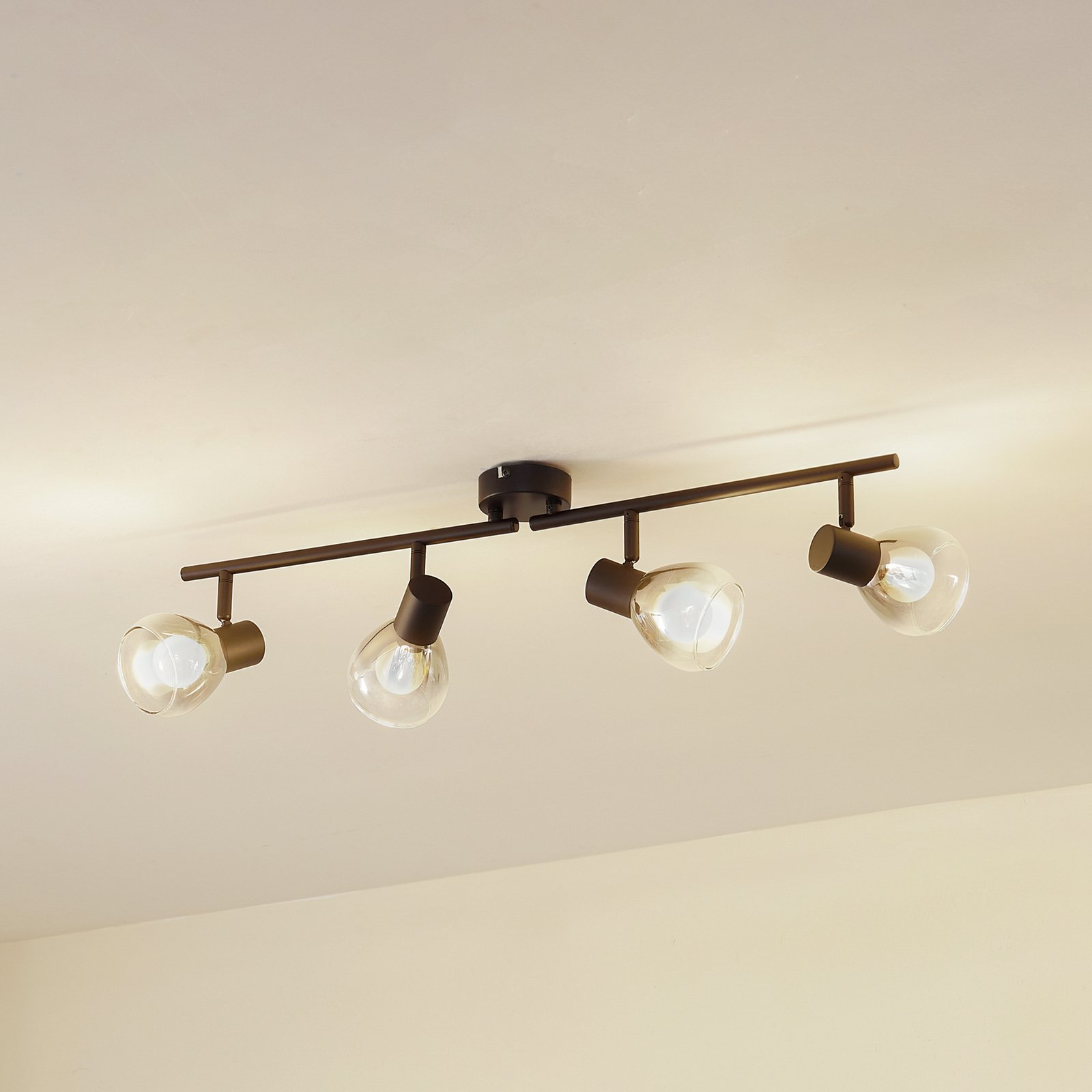Pendura 4 Deckenleuchte Schwarz - Lindby