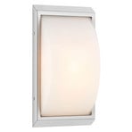 Outdoor wall lamp 052, stainless steel, glass, motion detector