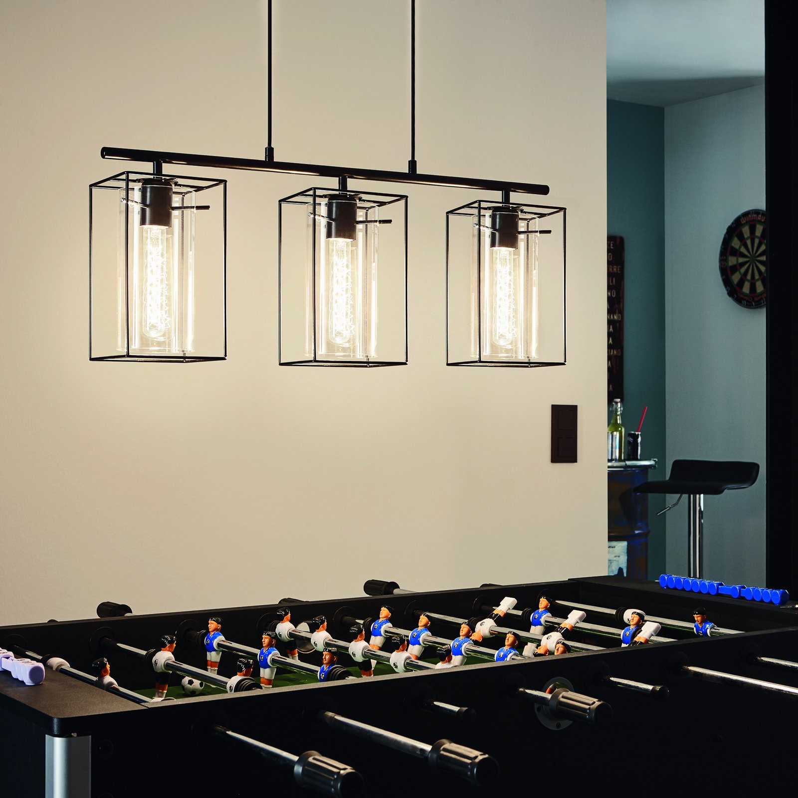 Lampa wisząca Loncino z ciekawymi kloszami