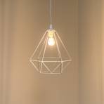 Suspension Basket, blanche, à une lampe