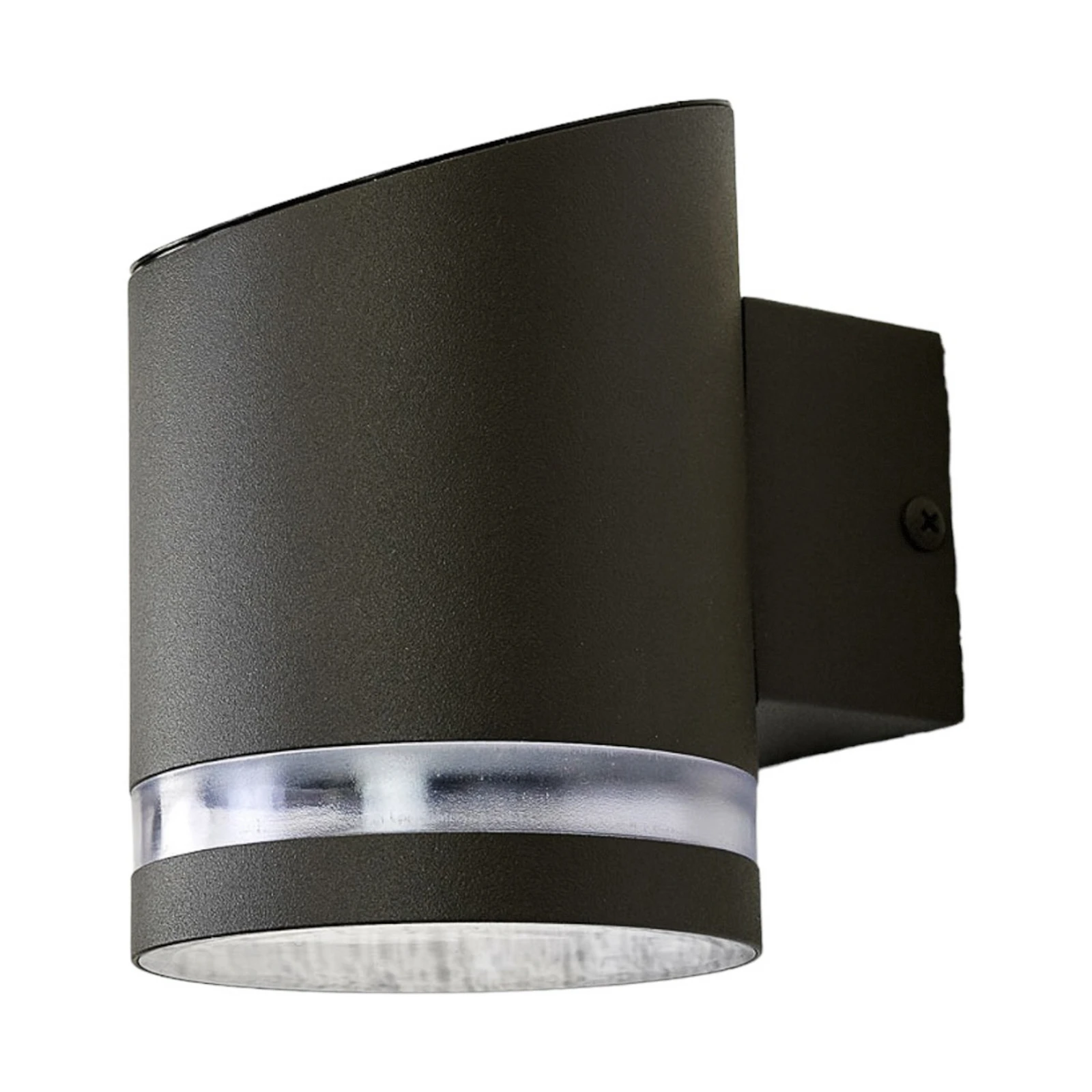 Lindby LED saules enerģijas āra sienas lampa Melinda, 9 cm, nerūsējošais tērauds