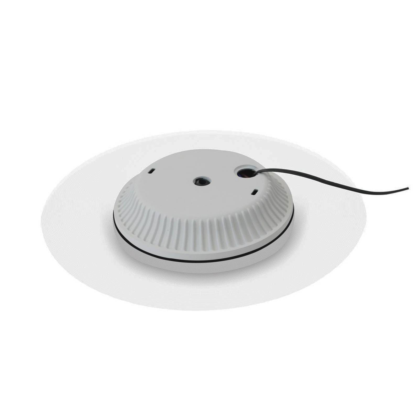 DOTLUX LED-Deckenlampe MOONBASE silber Ø 37 cm Alu/Acryl CCT günstig online kaufen
