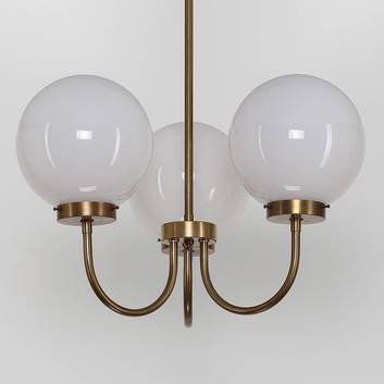 Messing-kroonluchter D119, 3-lamps