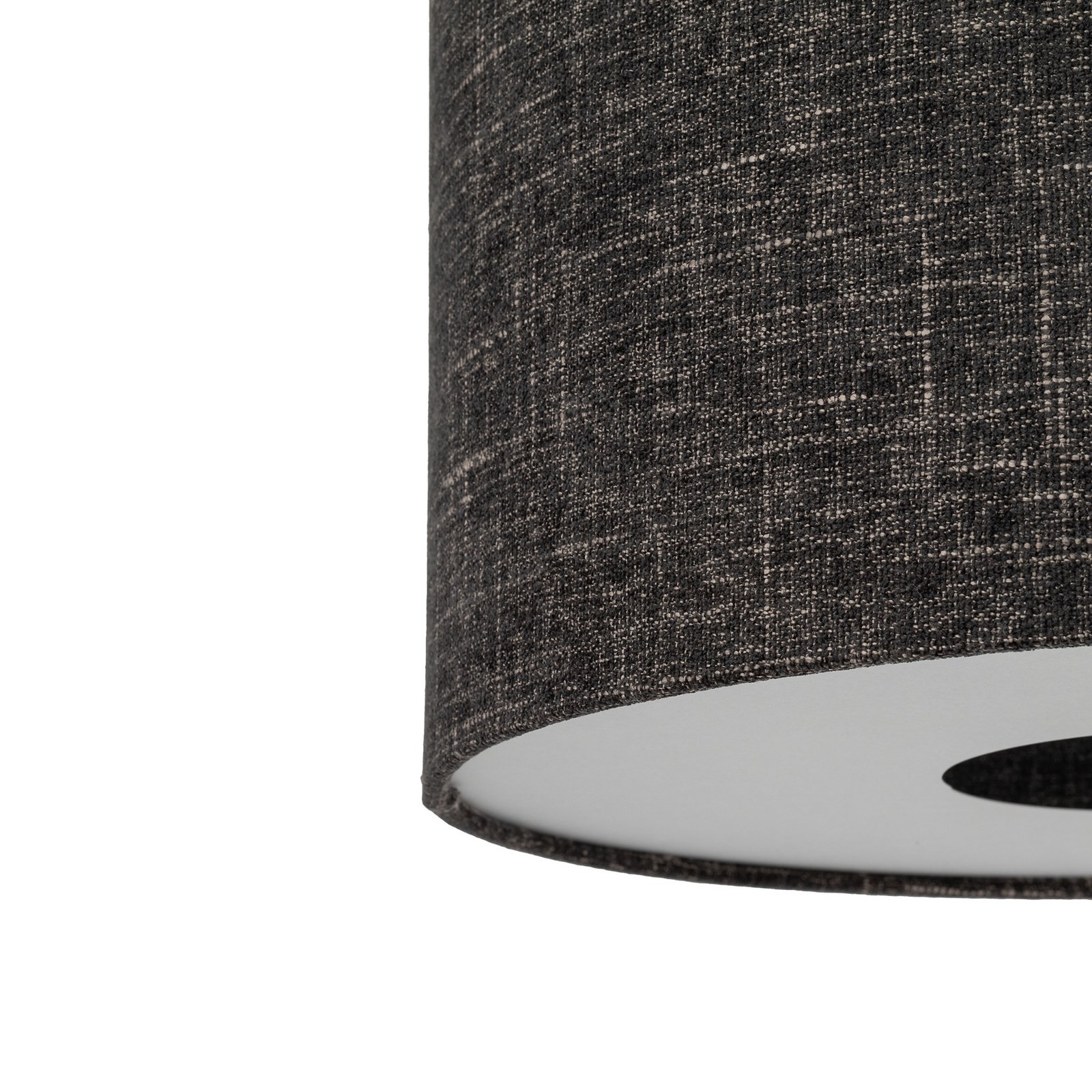 Amarela floor lamp, black melange, textile, E27