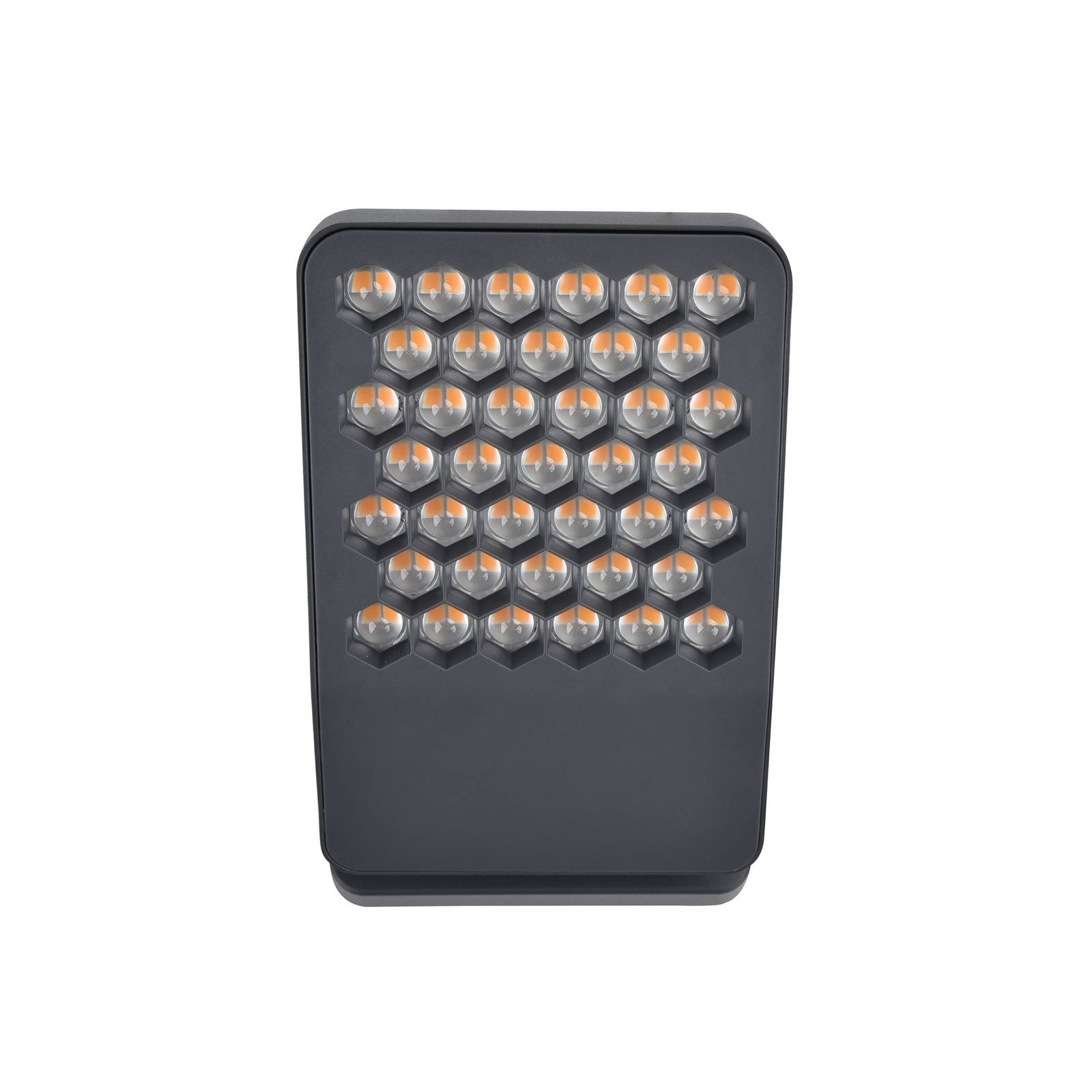  Lutec Lutec Atlantis Led Outdoor Wall Light, Dark Grey, 22 Cm, Metal, Ip54 