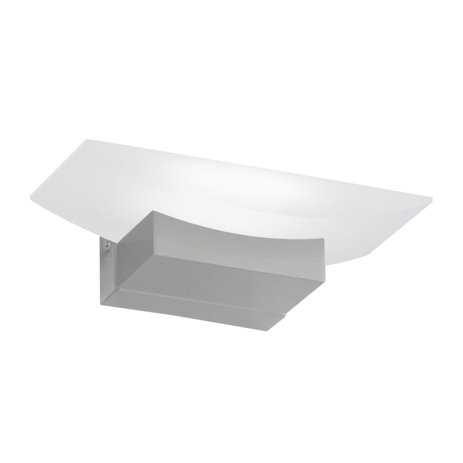 Fischer & Honsel Bowl LED wall uplighter with a switch, 20 cm, for Living / Dining Room, metal, acrylic, 6 W, energy efficiency: A+, W: 20 cm, H: 7 cm