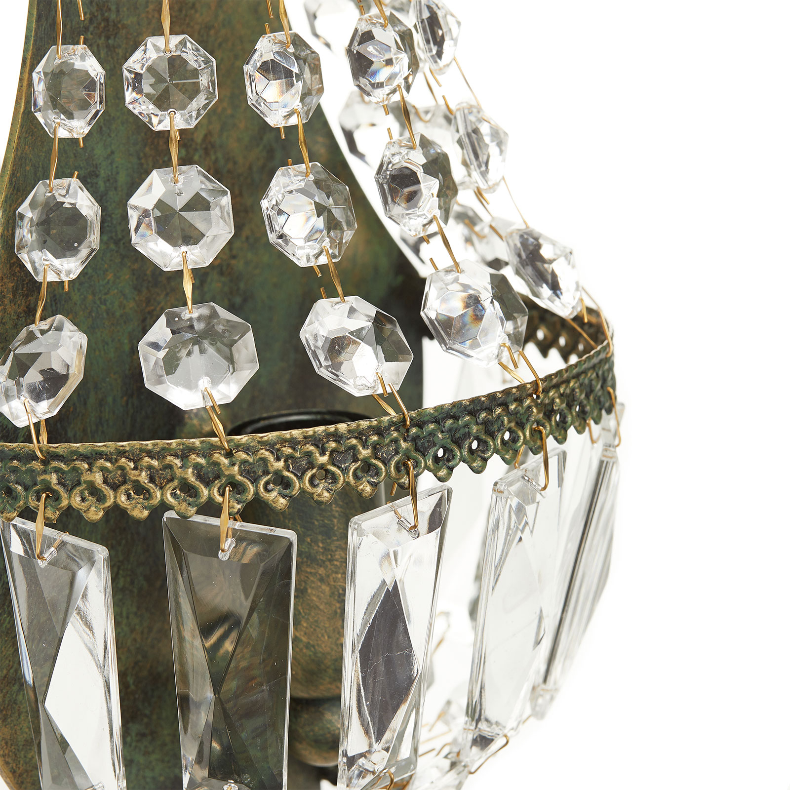 Crystal wall light CUPOLA