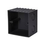 Caja de empotrar SLV Mobala, anchura 8 cm, negra, plástico