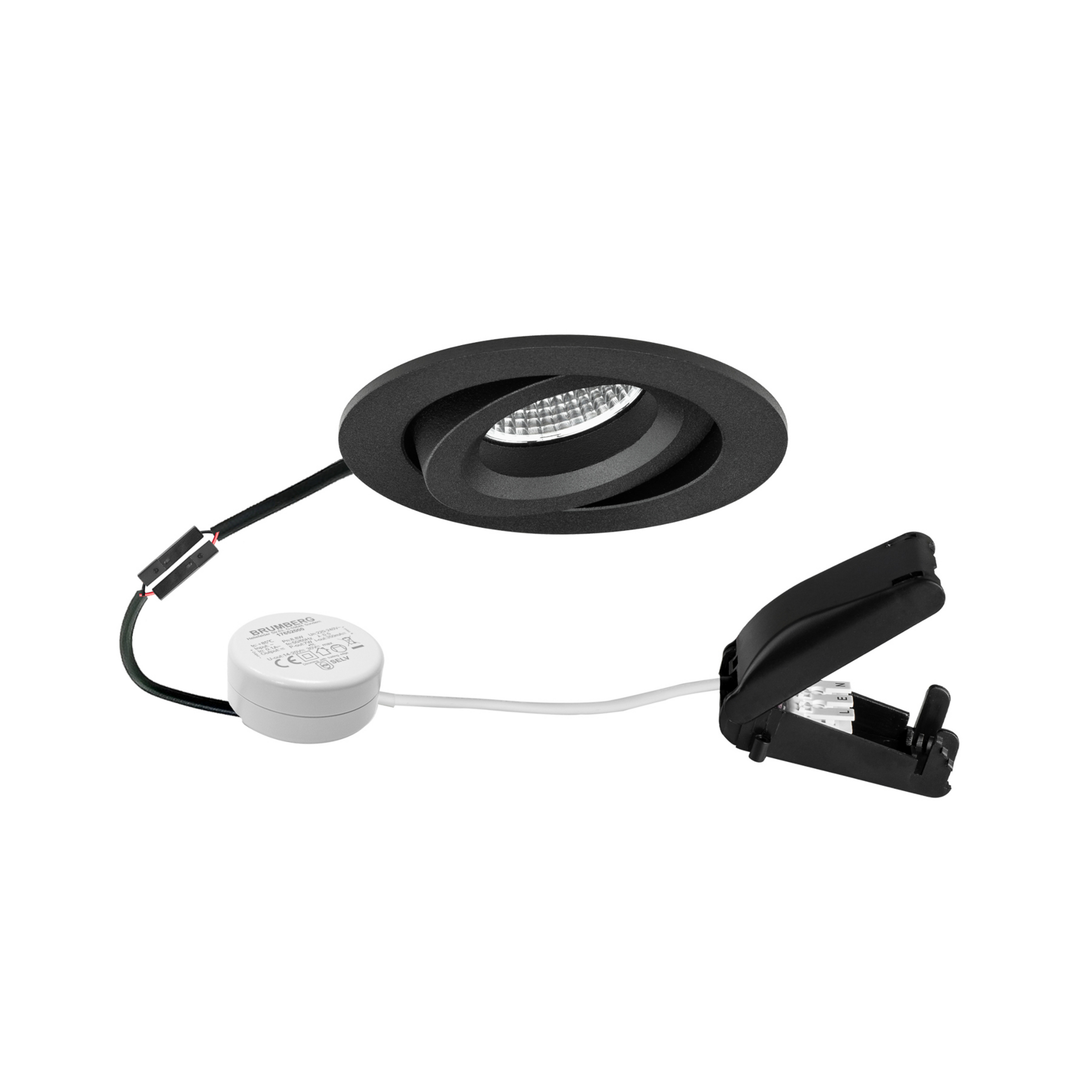 BRUMBERG BB34 RC driver rond boîte de jonction noir structuré