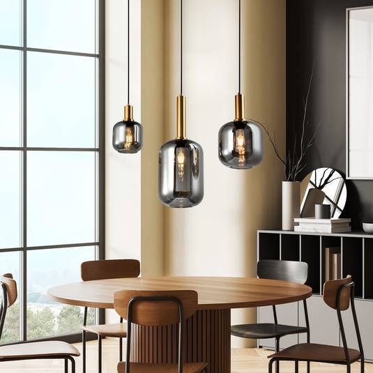 Suspension en verre fumé - Maisons du Monde