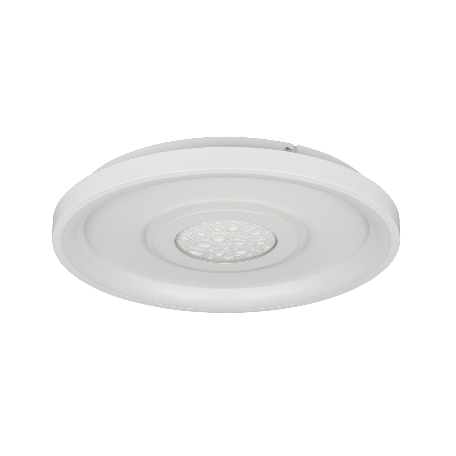 Plafoniera LED Nexalo, bianca, in metallo, CCT, telecomando