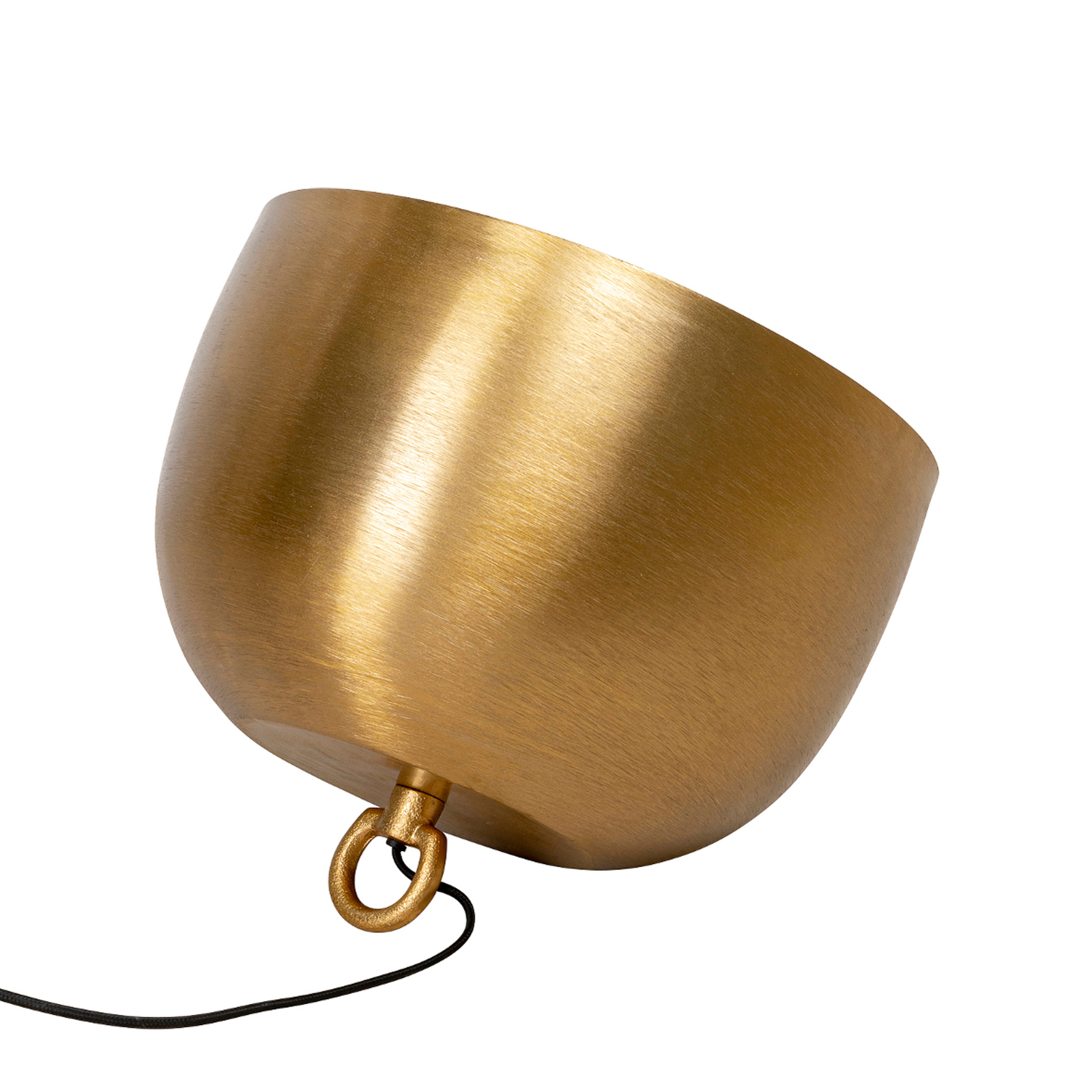 KARE Apollon floor lamp, gold, Ø 35 cm