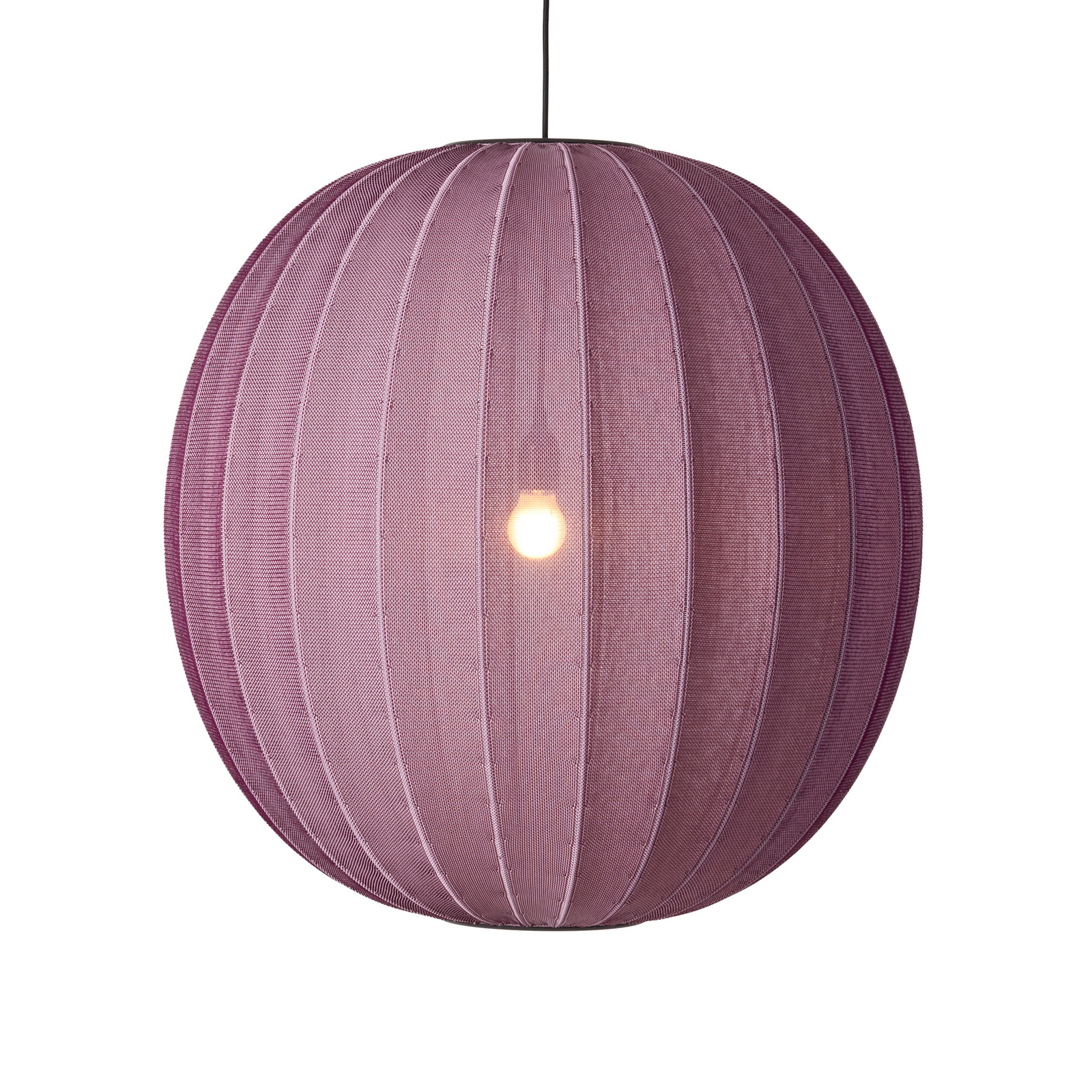 Knit-Wit 75 Round pendellampa Burgundy - Tillverkad för hand
