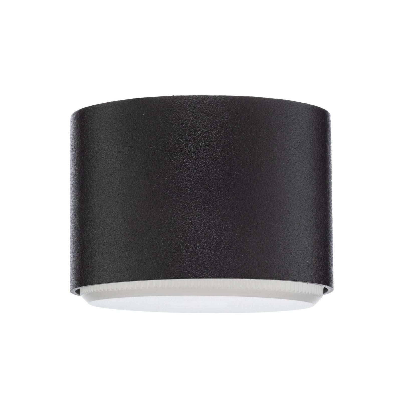 Plafonnier Tubo S, noir, acier, Ø 8 cm, GX53