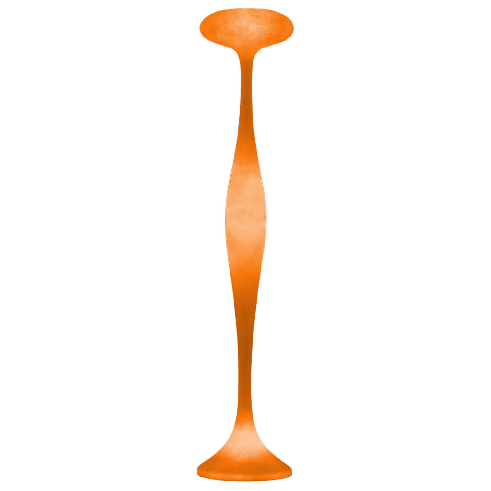 Kundalini E.T.A - unusual floor lamp, orange, for Living / Dining Room, fibre glass, metal, energy efficiency: A++, H: 200 cm