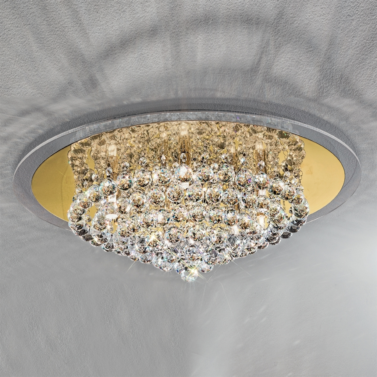 Expressieve kristal-plafondlamp TUILA, 62 cm