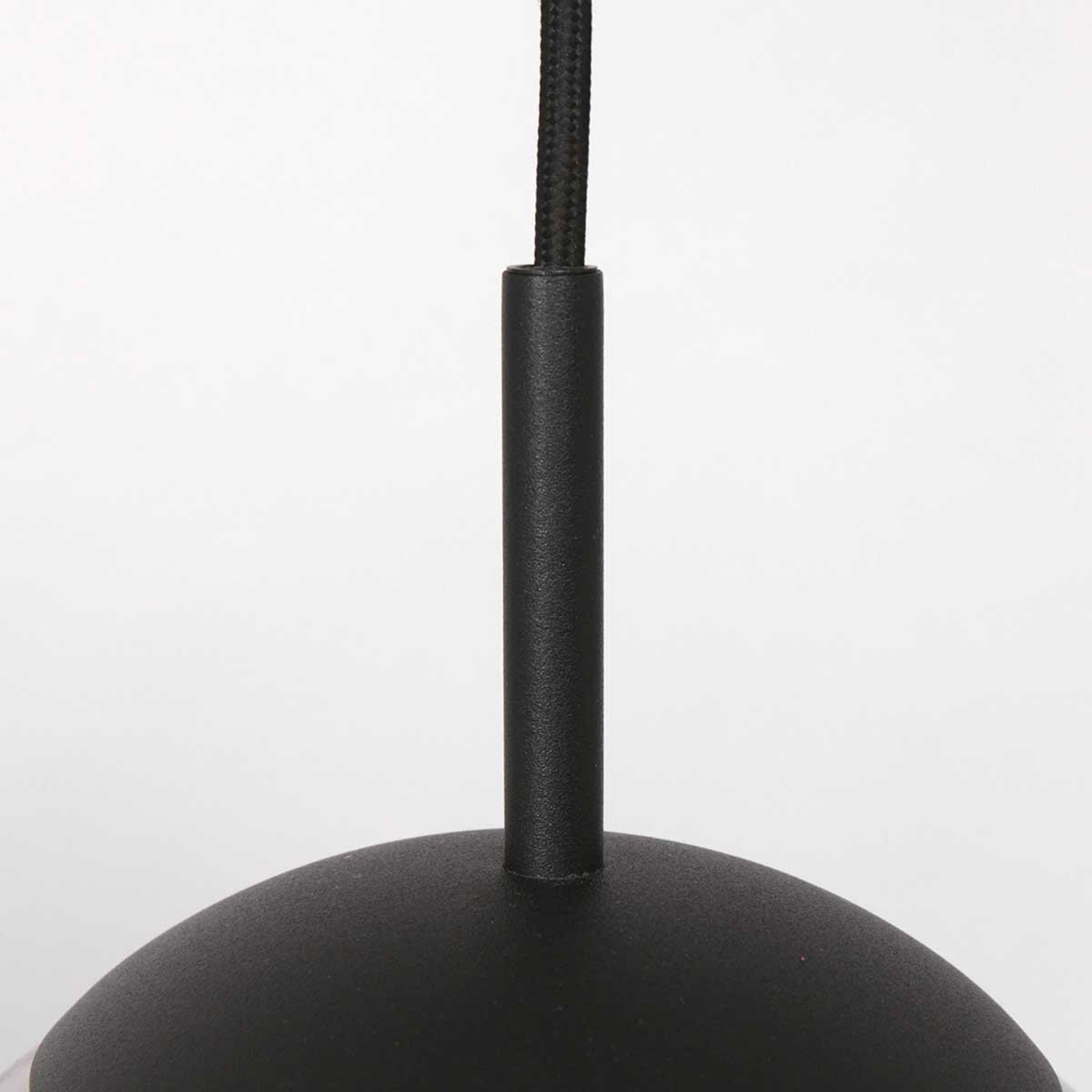 Suspension Bollique, noir, Ø 30 cm, verre, 1 lampe, sphère