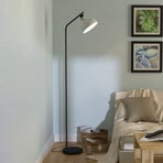 Matlock gulvlampe, høyde 158 cm, grå/svart