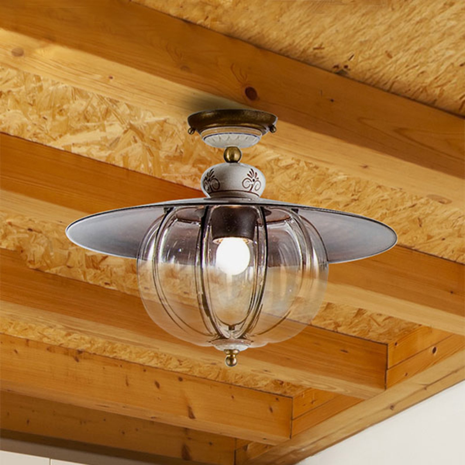Handmade Lampara ceiling light in country style