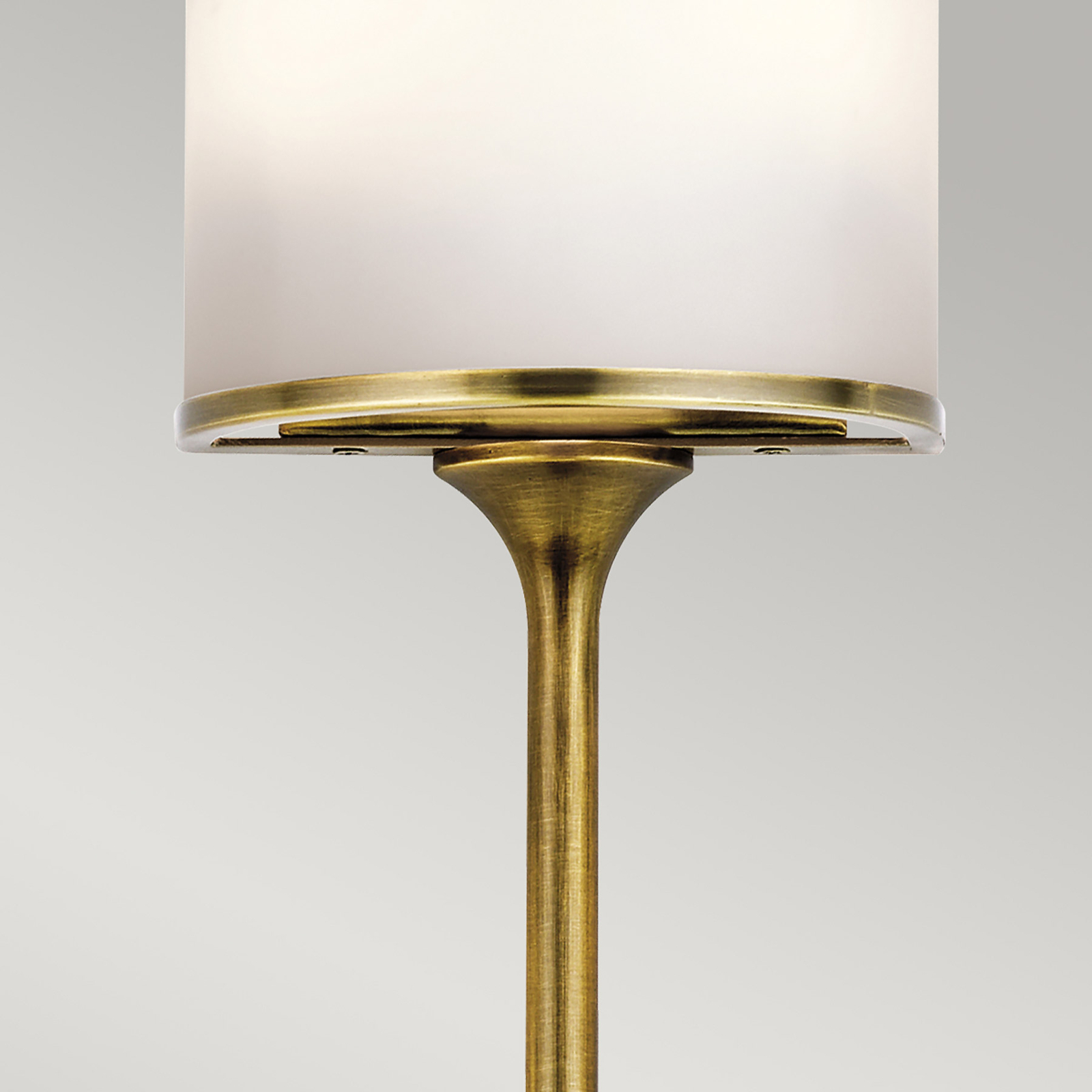 Mona IP44 LED wall light, 55.9 cm, natural brass