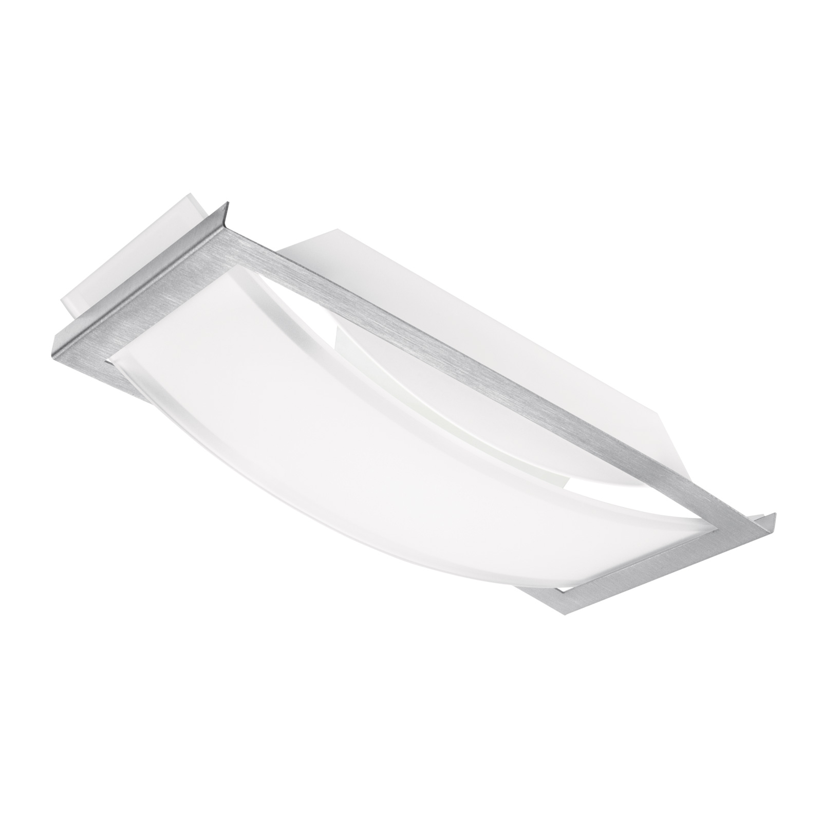 LEDVANCE Lunive Arc LED ceiling light 27x12 4,000K, for Living / Dining Room, glass, aluminium, 8 W, energy efficiency: A+, L: 26.5 cm, W: 11.7 cm, H: 5.8 cm