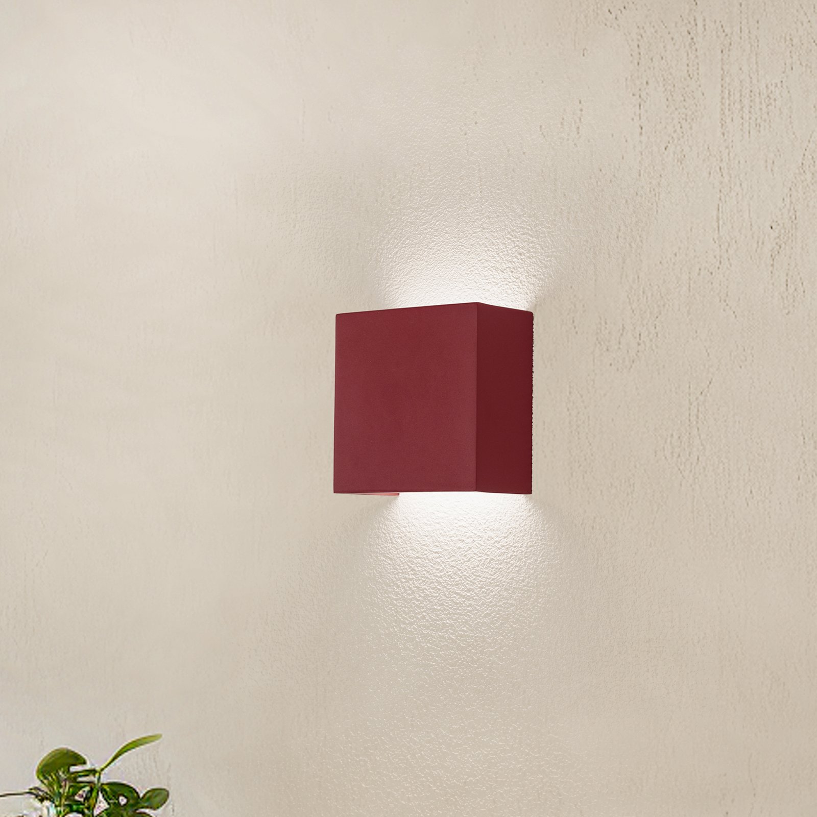 Applique murale LED Gianto up/down, rouge