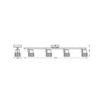 Faretto da soffitto OSRAM CORK, bianco, a 4 luci, dimmerabile, GU10