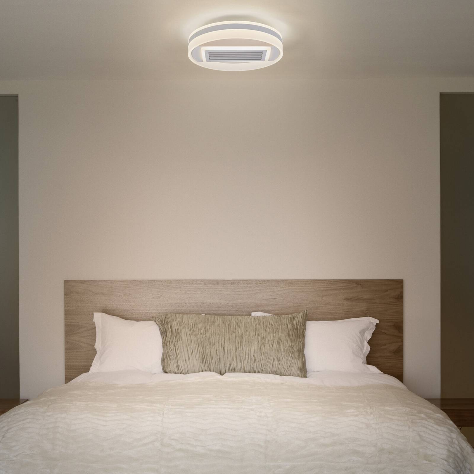 Wentylator sufitowy LED OSRAM GRILL, Ø 50 cm, biały, z pilotem