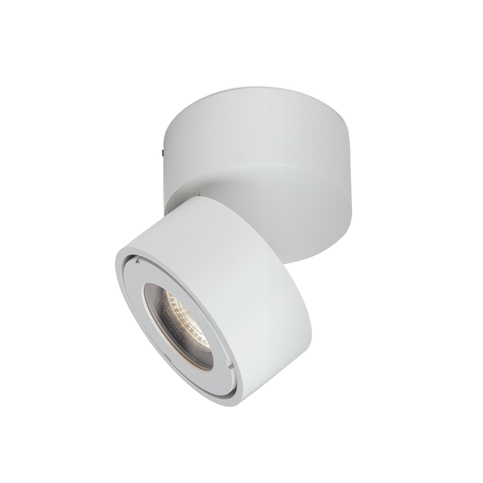 Projecteur d'extérieur LED Harvey, blanc, Ø 10 cm, aluminium moulé sous