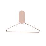 AYTM wall hook Ovali, mirror, pink, glass, wood, steel