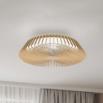 Wentylator sufitowy LED Himalaya Mini, drewno, DC, cichy, CCT