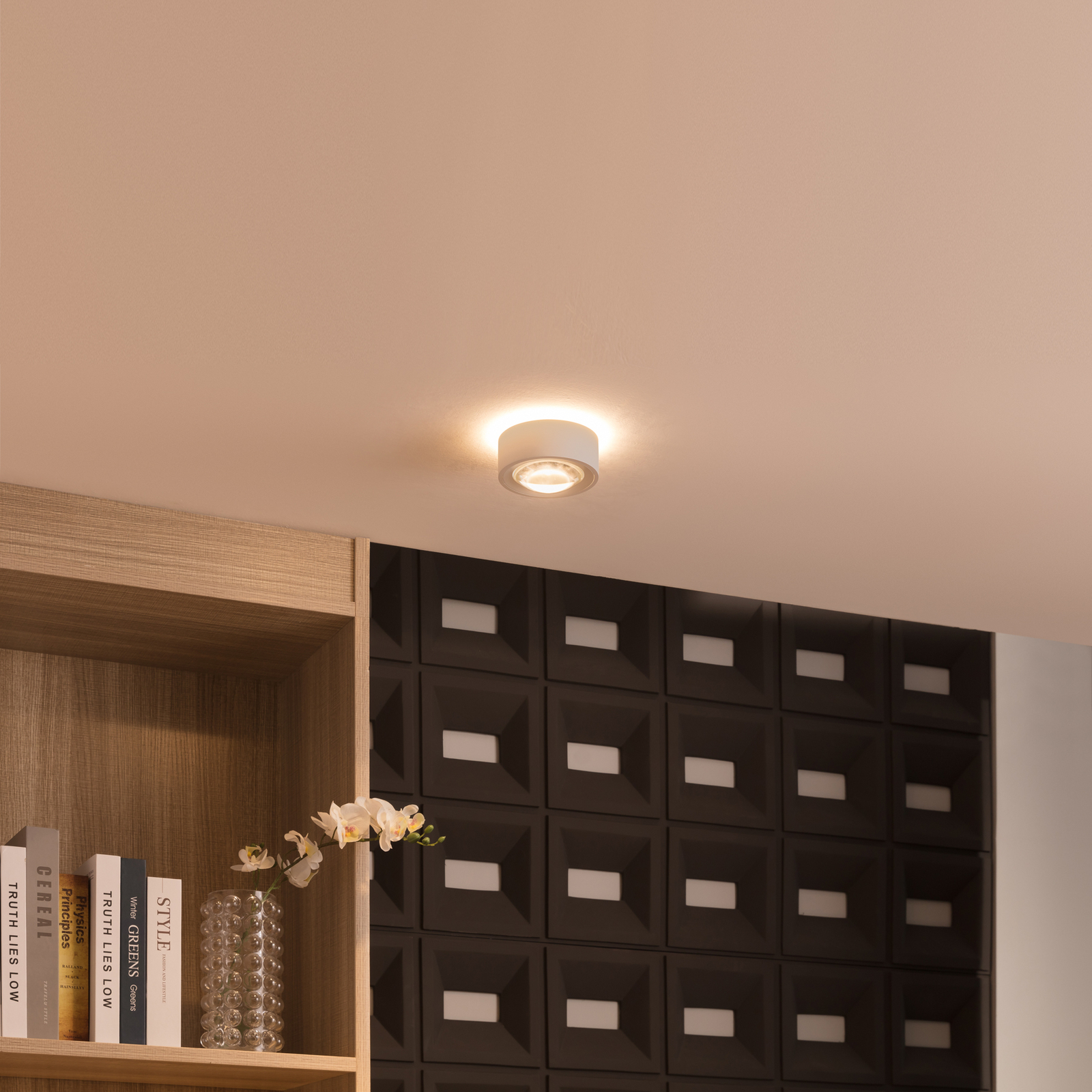 Arcchio Rotari LED-Deckenlampe, Linse, 2-fl. starr