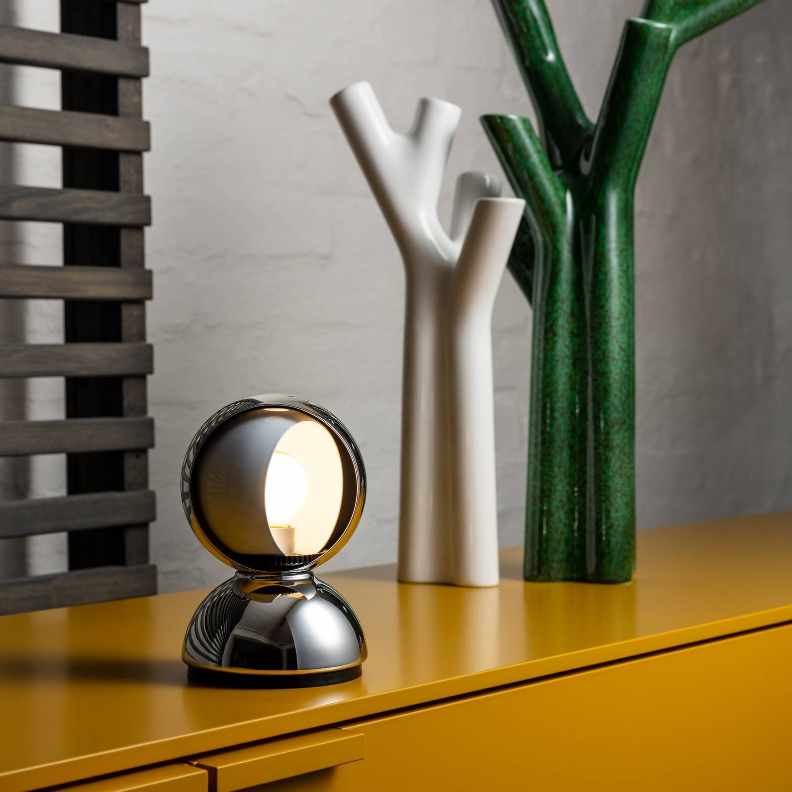 Artemide Eclisse lampa stołowa, chrom
