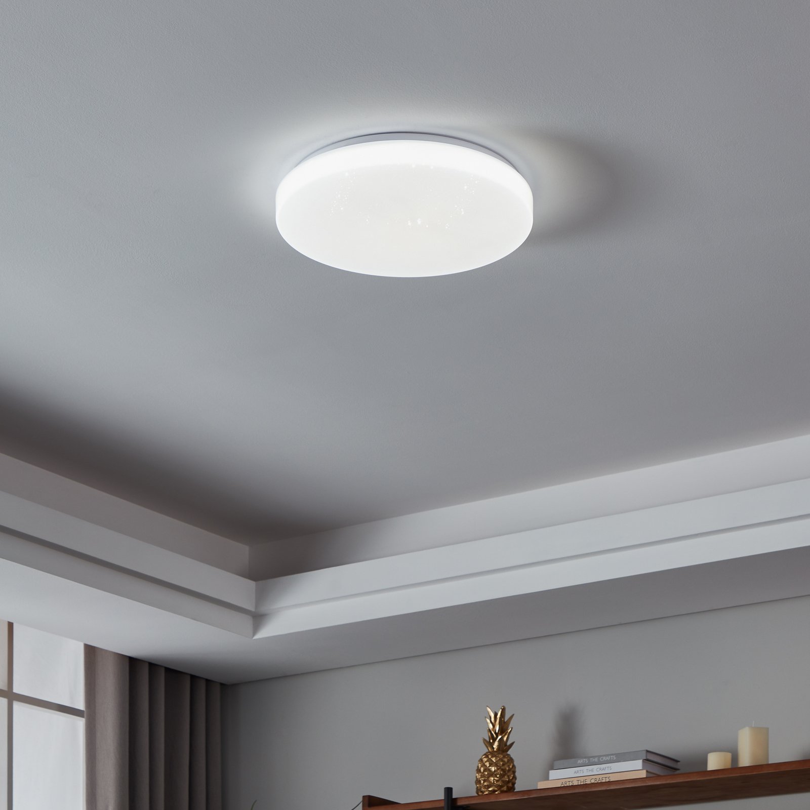 EGLO connect lampa sufitowa Totari-Z, Ø38cm, 18W, efekt kryształowy