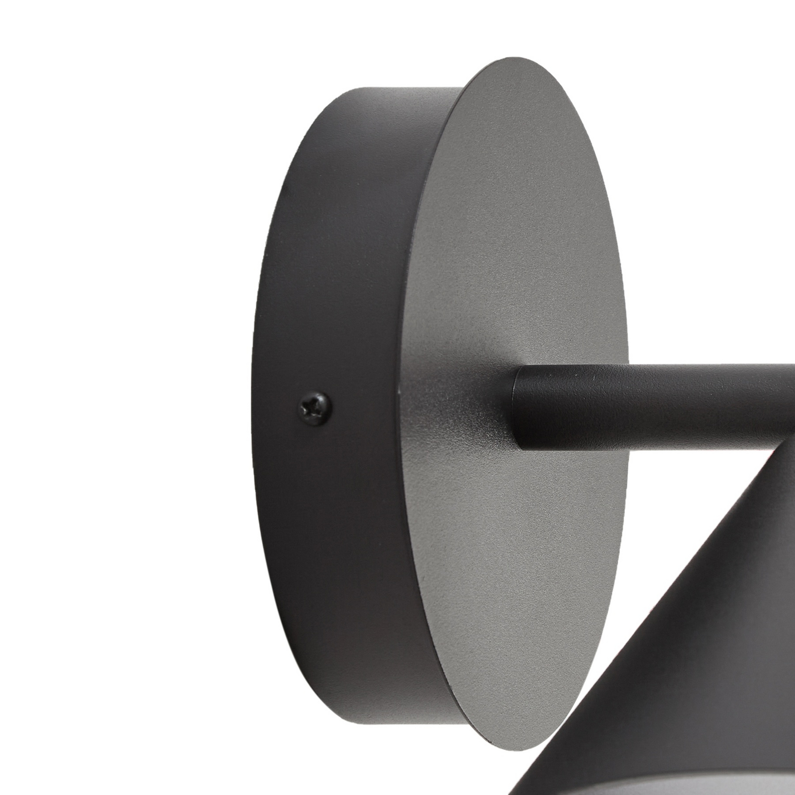 Lucande Tabena LED outdoor wall light, matt black, IP44, CCT