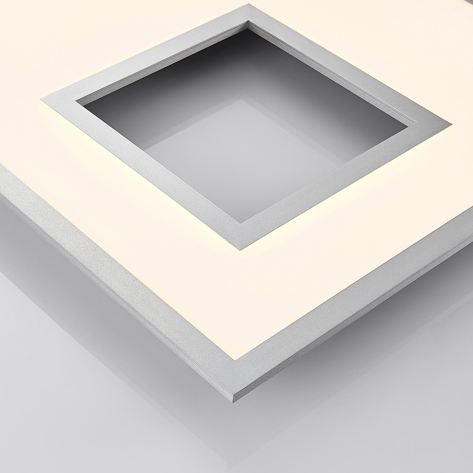 LED-Deckenleuchte Durun, dimmbar, CCT, eckig 60 cm