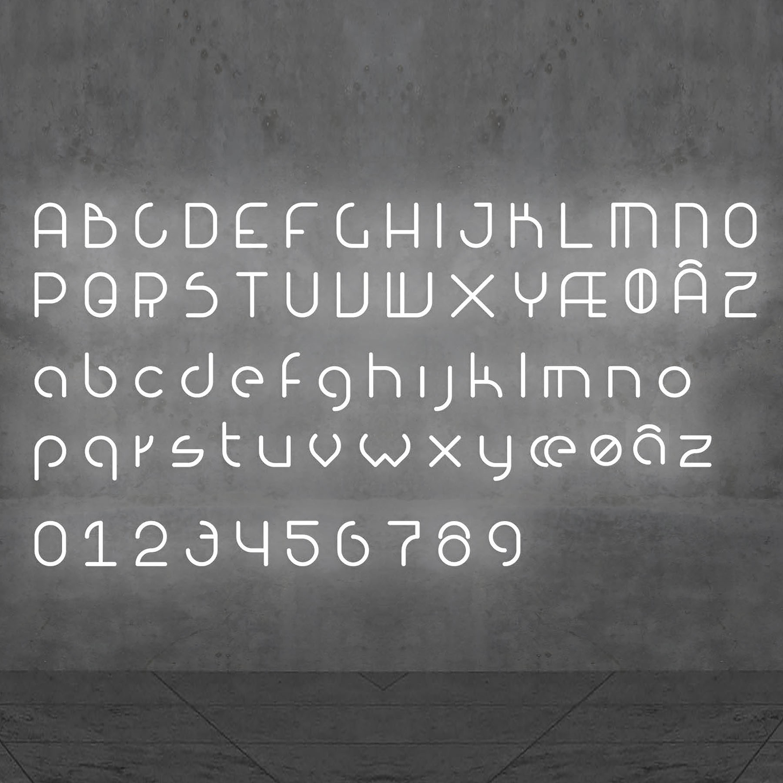 Artemide Alphabet of Light Wandleuchte Zahl