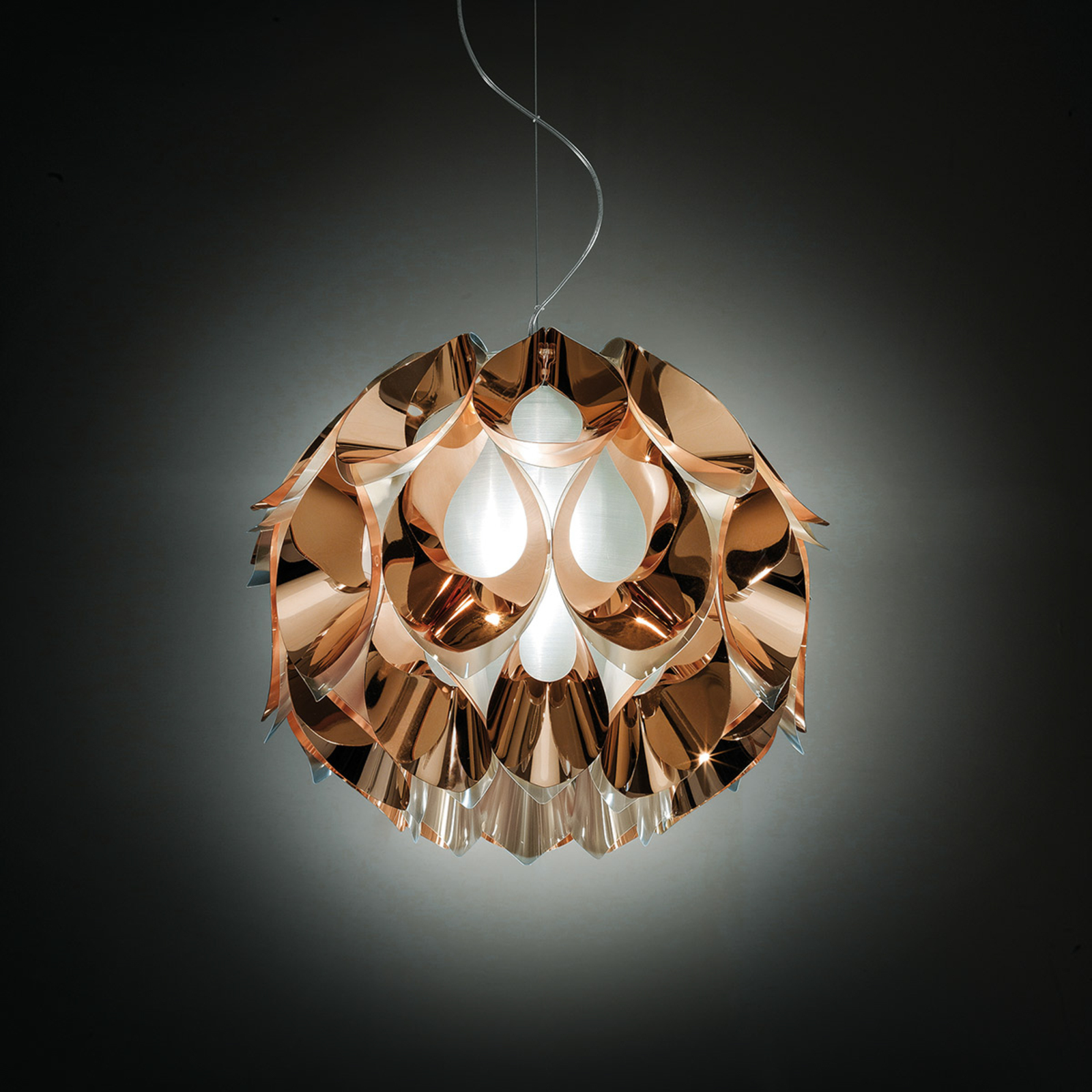 Slamp Flora - designer-hængelampe, kobber, 50 cm