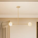 Gama ceiling light, 2-bulb, gold