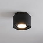 Arcchio taklampe Walisa, Ø 15 cm, svart, metall, GU10