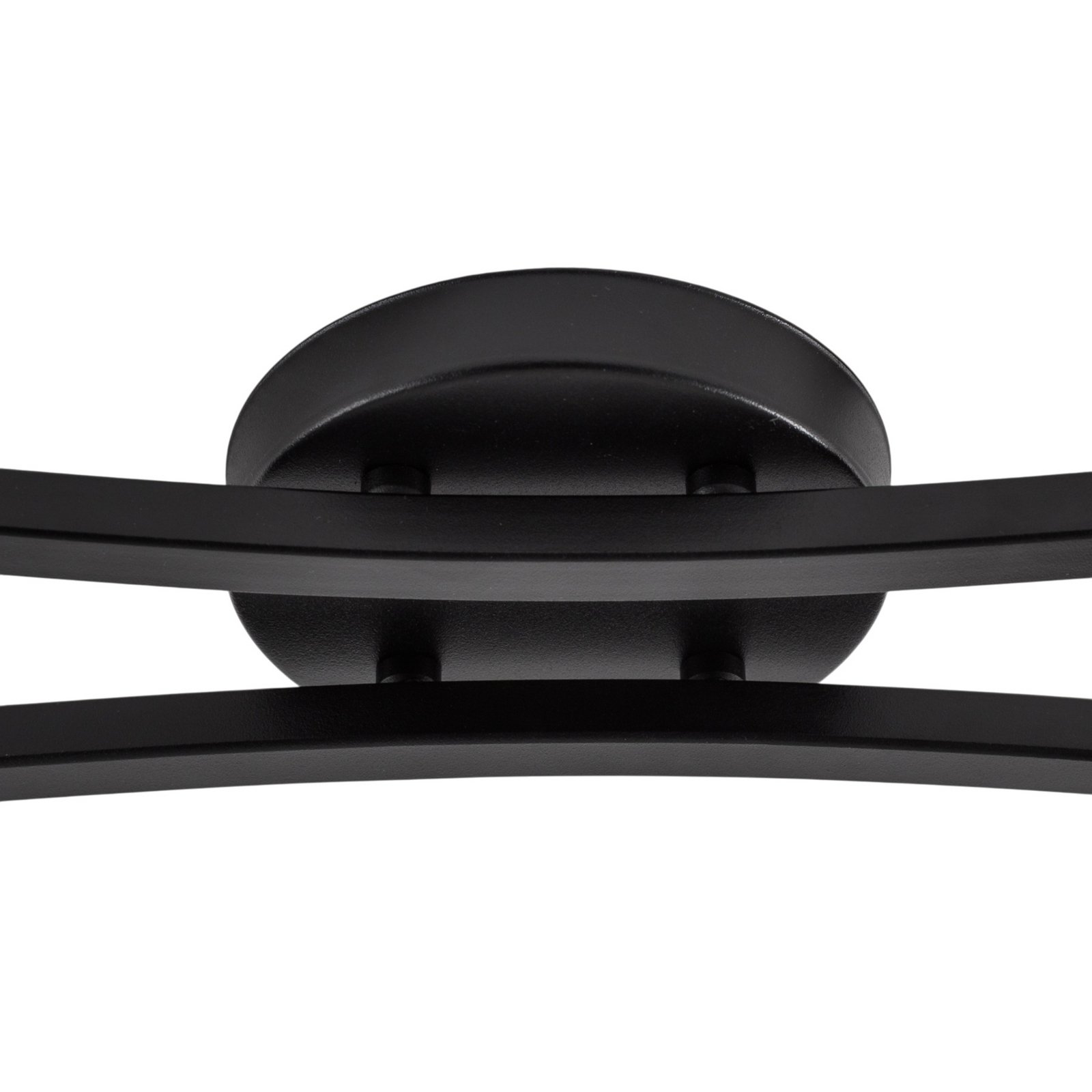 Lampa sufitowa OPUS, długość 60 cm, dymny szary/czarny, 2-punktowa.