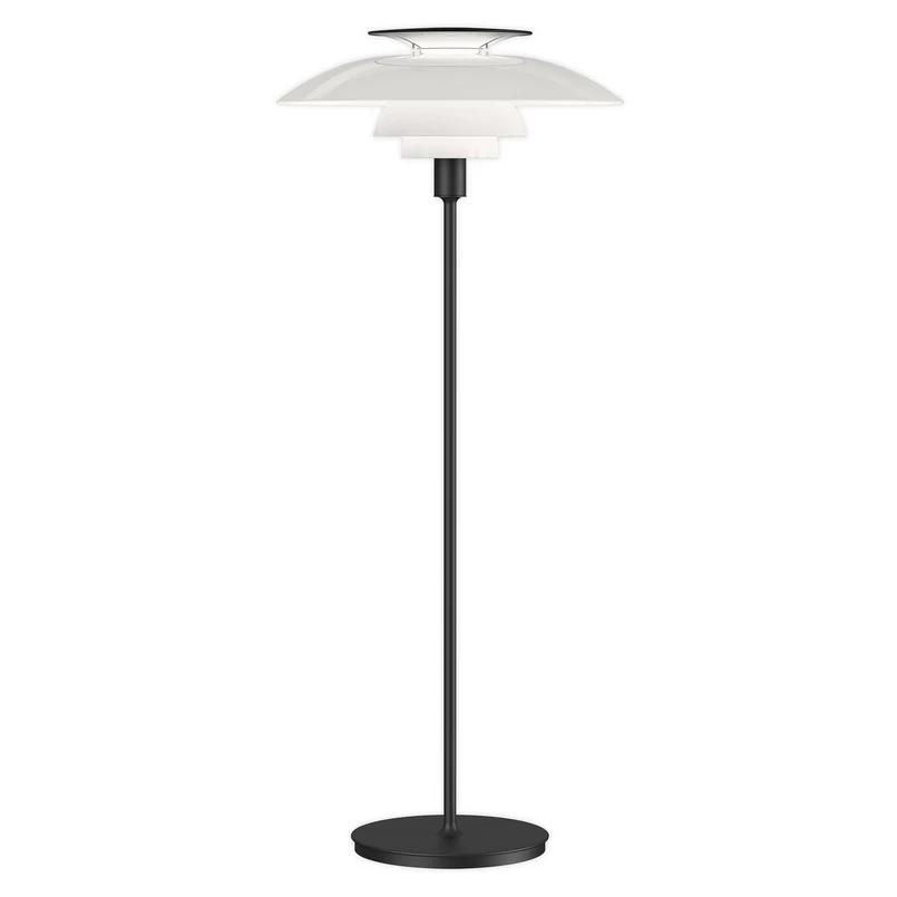 Louis Poulsen – PH 80 Stehleuchte Opal/Black Dimmschalter