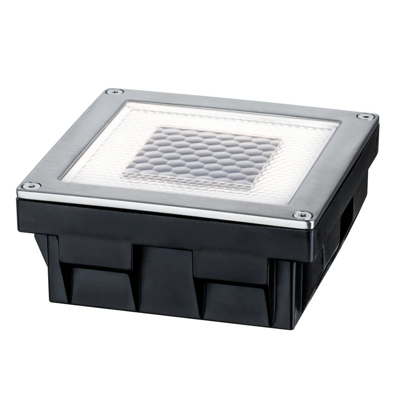 Paulmann - Cube Solar LED Nedgrävnings Spot IP67 Stainless Steel/Clear