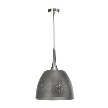 Hanglamp Bruk met grijze metalen kap