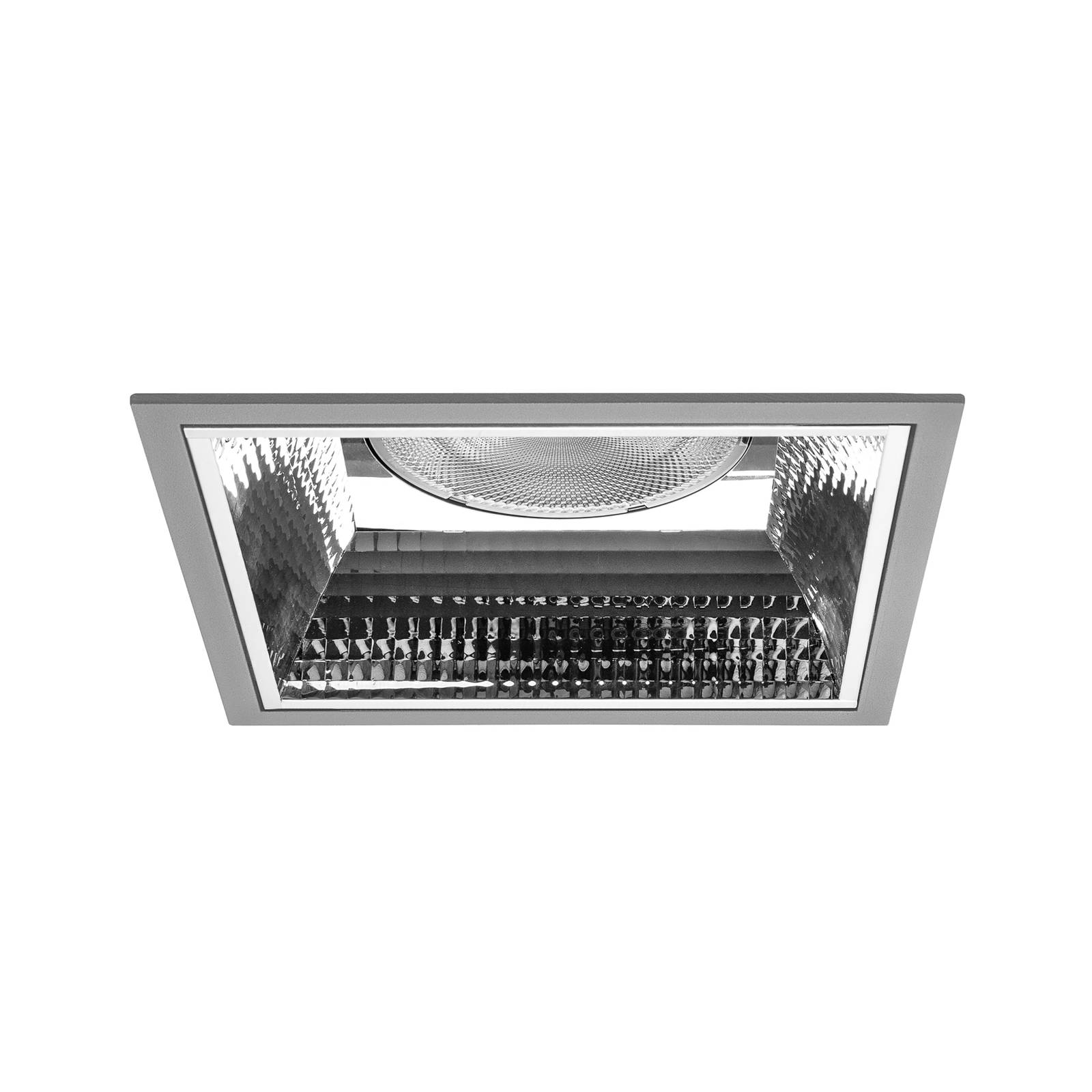 BRUMBERG Apollo Mega, facettiert, eckig, 3.000 K, silber