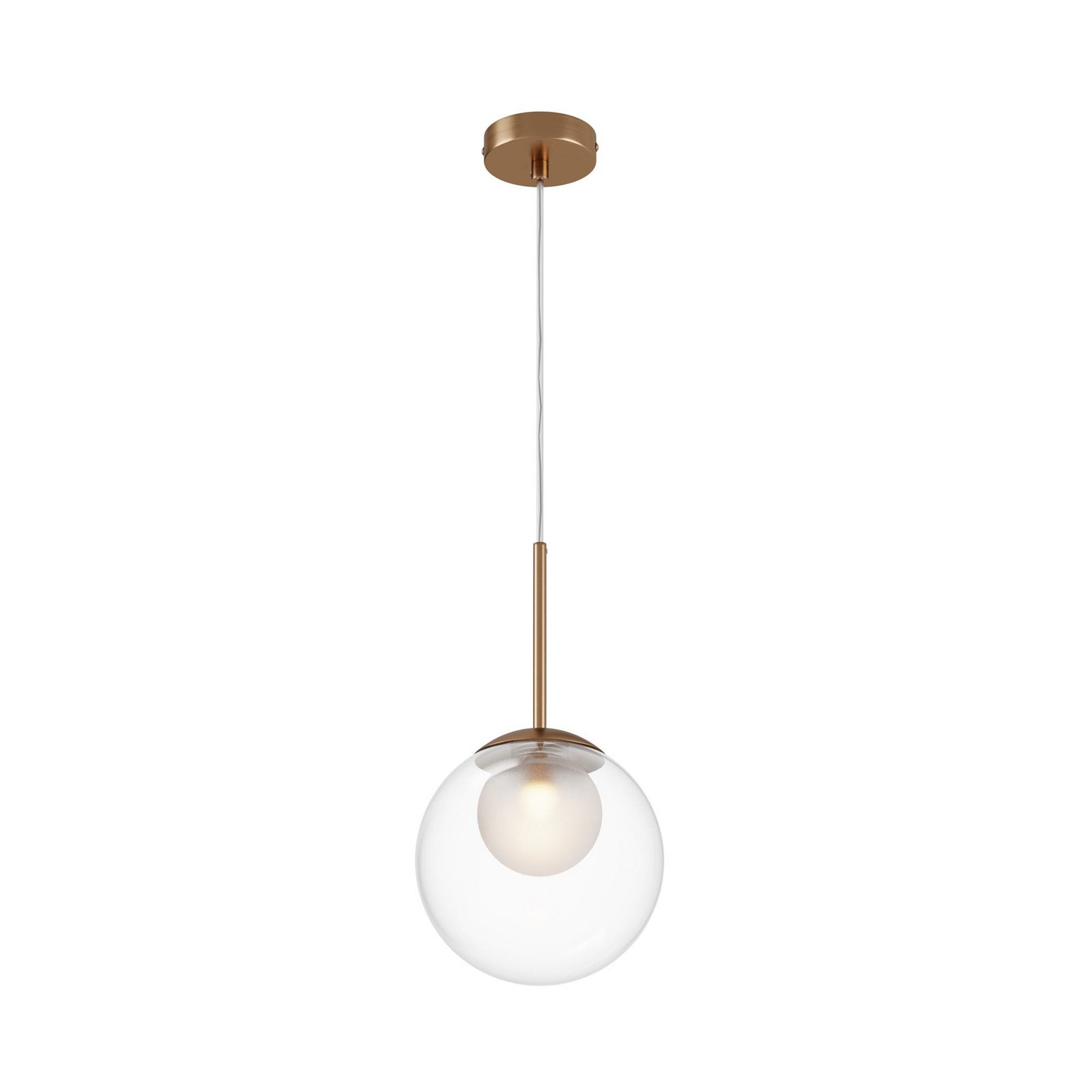 Hanglamp Maytoni Basic vorm, helder/goud, 1-lamp, glas