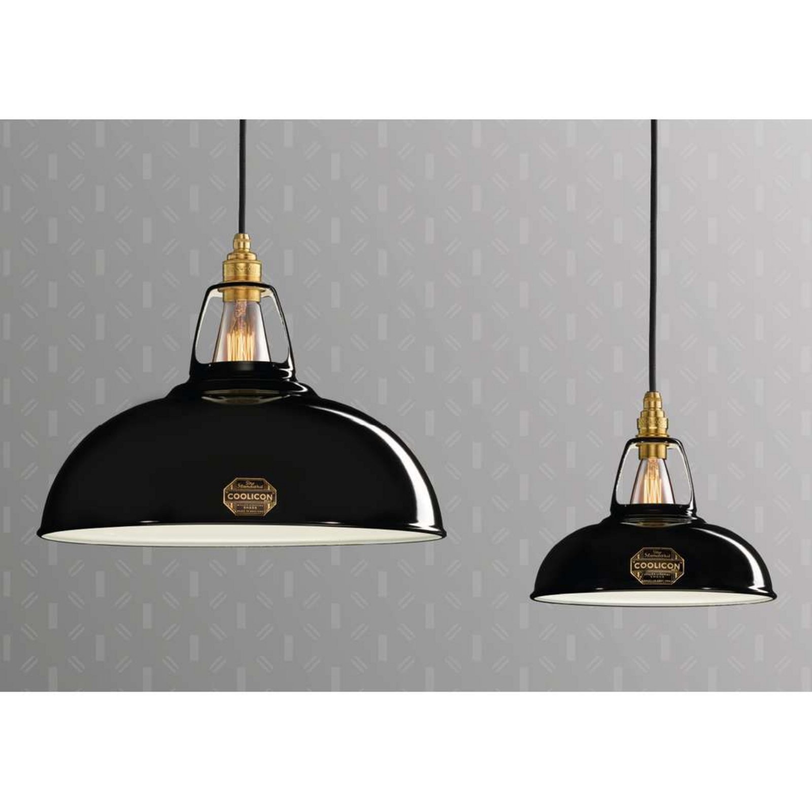 Large 1933 Design Lampada a Sospensione Jet Black - Coolicon