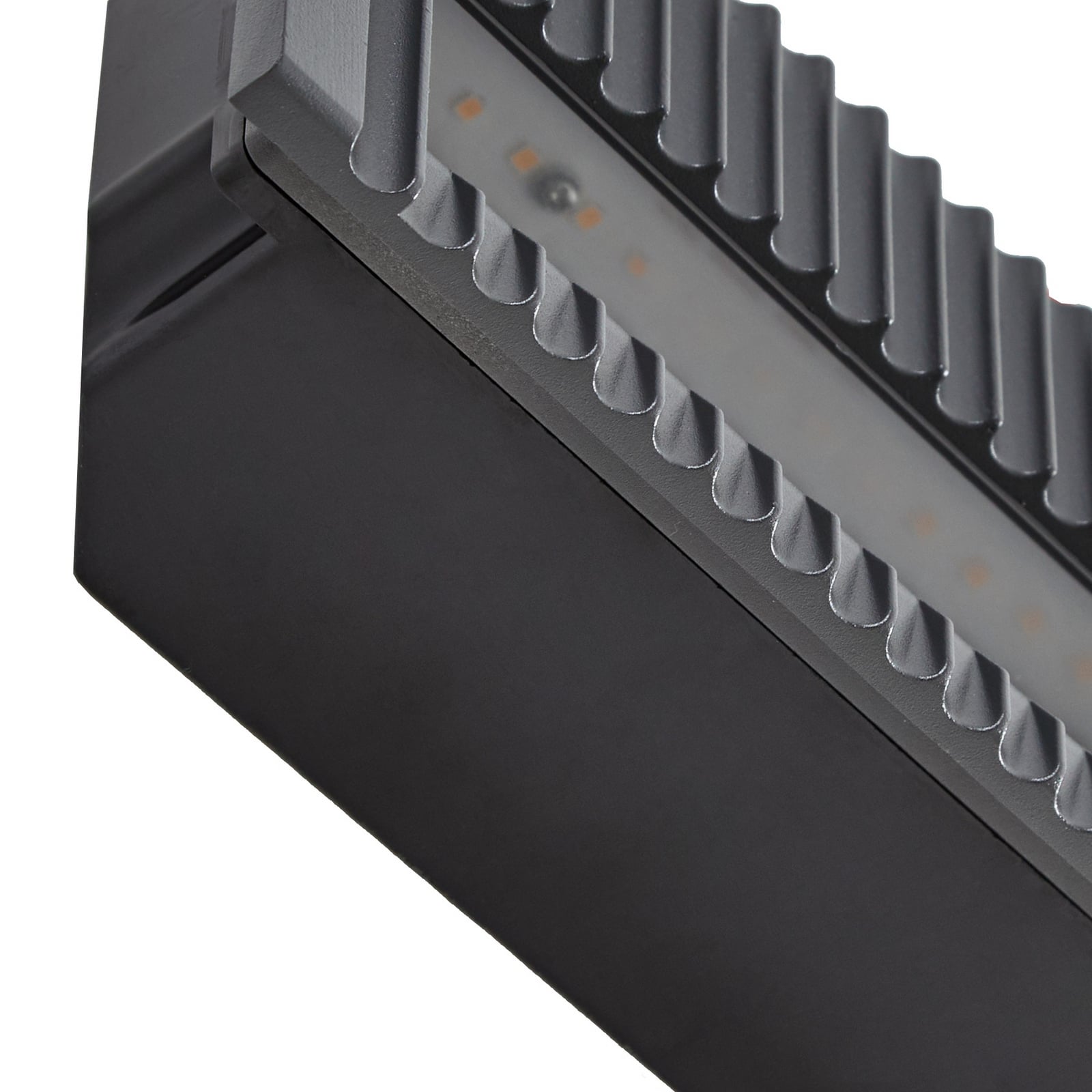 Lucande LED beépíthető fali lámpa Tavion, 25 cm, antracit, IP65