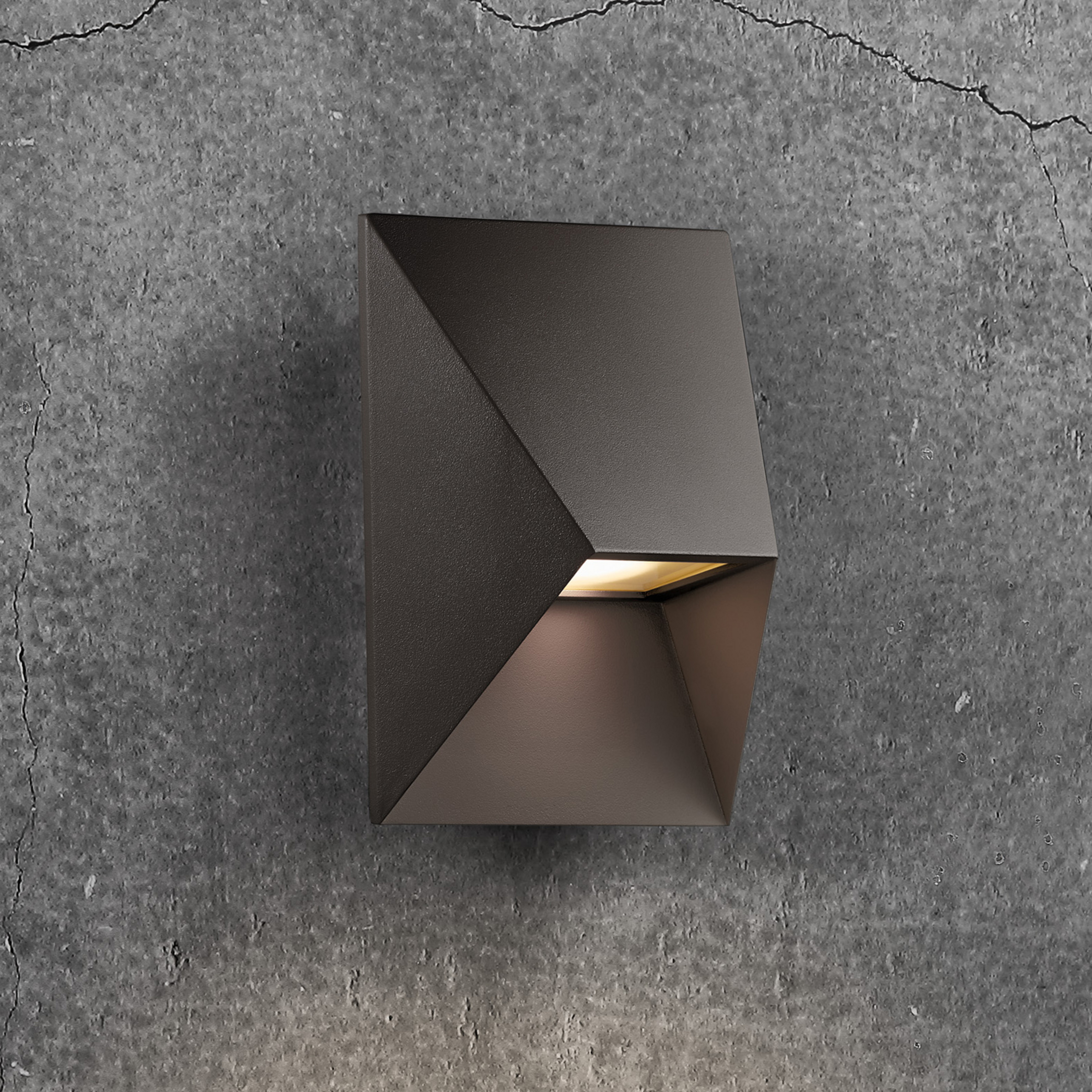 Außenwandleuchte Pontio 15, Breite 15 cm, schwarz